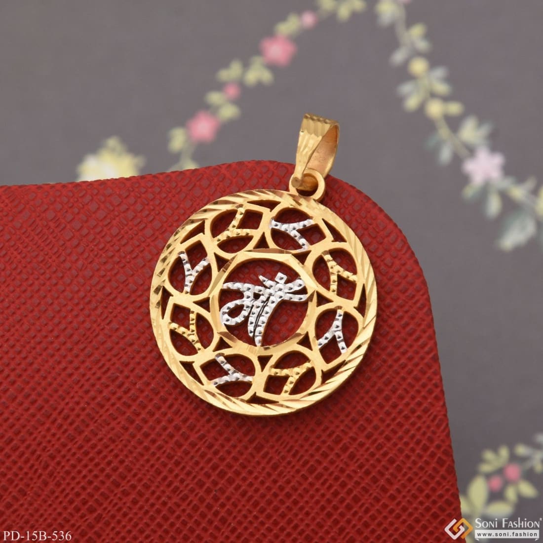 Round shape gold hot sale pendant designs