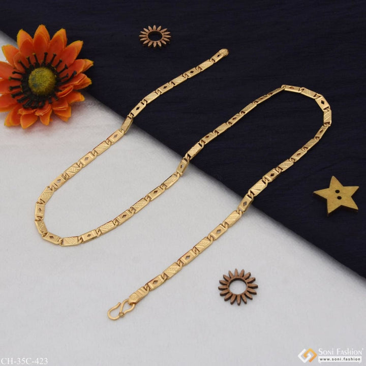 1 gram gold plated chokdi nawabi sophisticated design chain