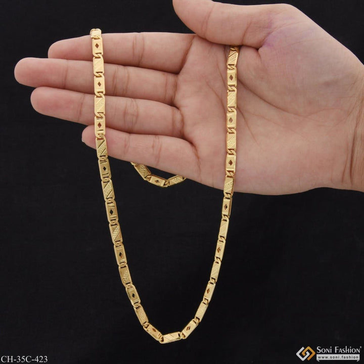 1 gram gold plated chokdi nawabi sophisticated design chain