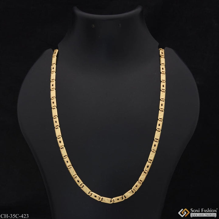 1 gram gold plated chokdi nawabi sophisticated design chain