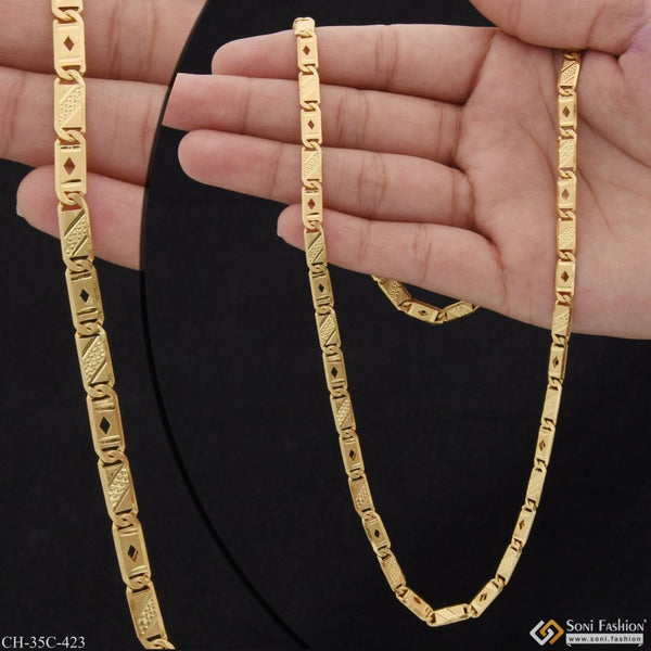 1 gram gold plated chokdi nawabi sophisticated design chain