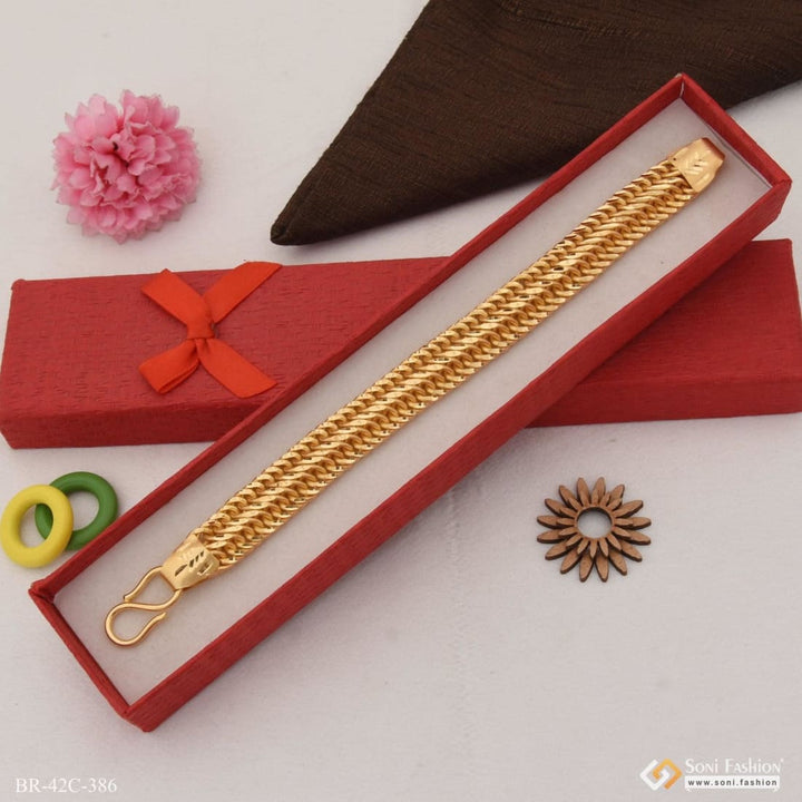 1 Gram Gold Plated Classic Design Superior Quality Bracelet