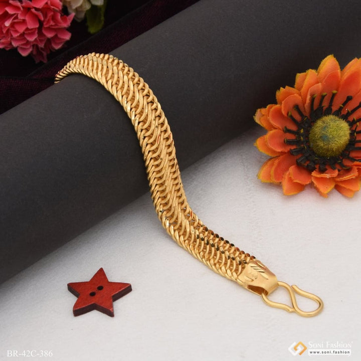 1 Gram Gold Plated Classic Design Superior Quality Bracelet