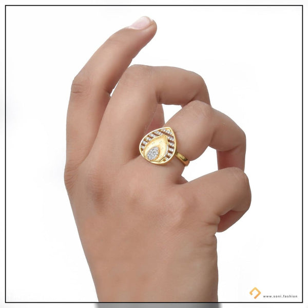 1 gram gold plated cool design with diamond new style ring