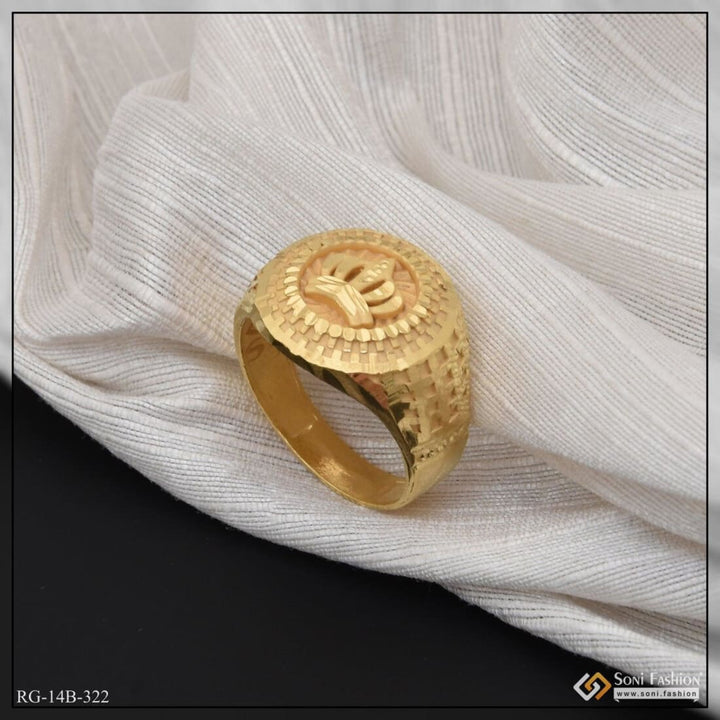 1 Gram Gold Plated Crown Chic Design Superior Quality Ring