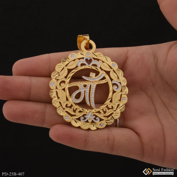 1 Gram Gold Plated Maa Decorative Design Best Quality