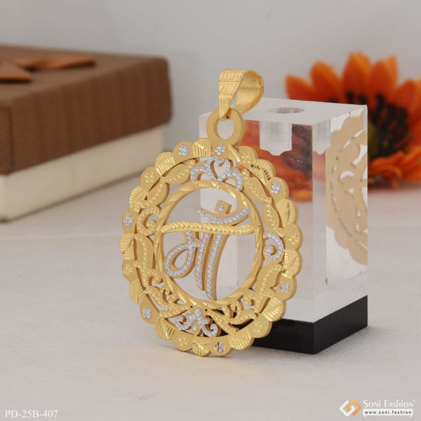 1 Gram Gold Plated Maa Decorative Design Best Quality