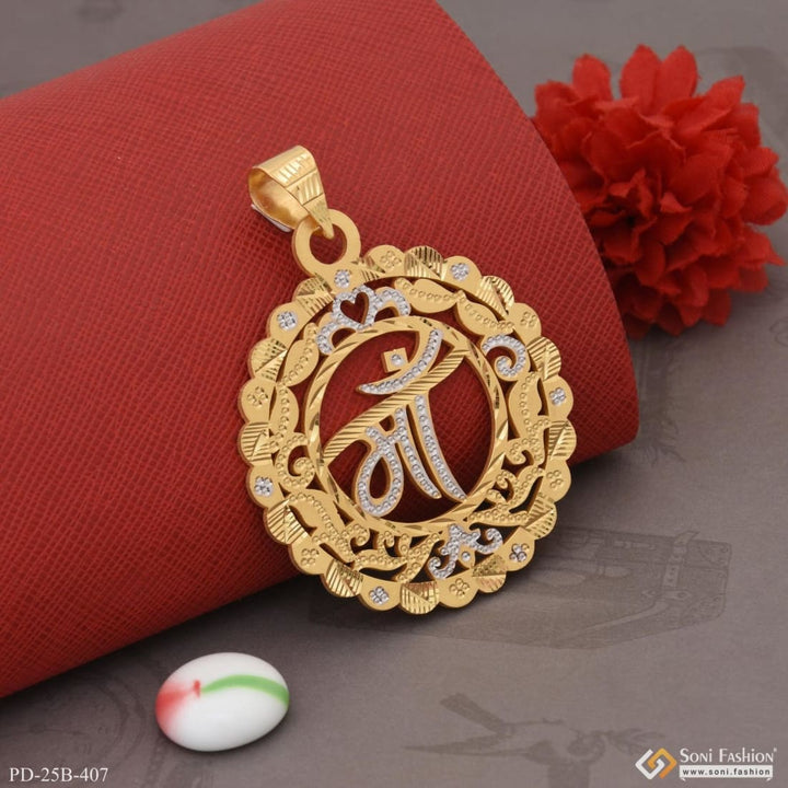 1 Gram Gold Plated Maa Decorative Design Best Quality