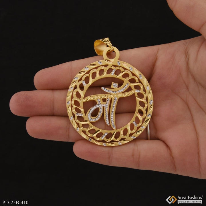 1 Gram Gold Plated Maa Decorative Design Best Quality