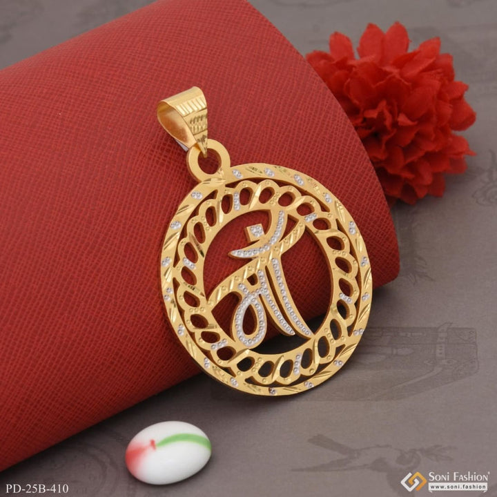 1 Gram Gold Plated Maa Decorative Design Best Quality