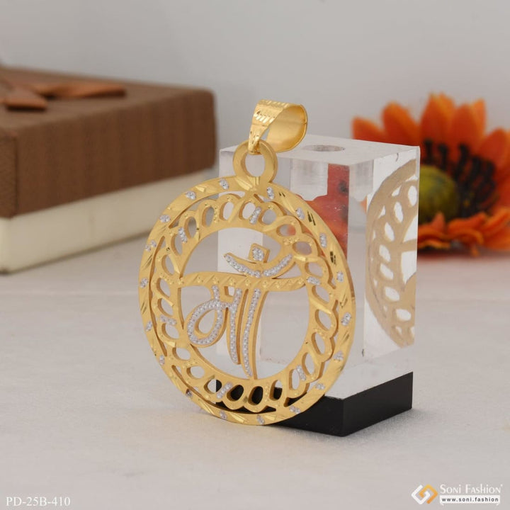 1 Gram Gold Plated Maa Decorative Design Best Quality