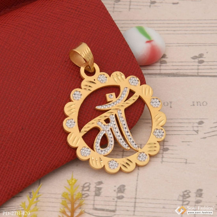 1 Gram Gold Plated Maa Decorative Design Best Quality