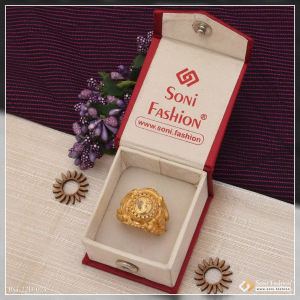 1 gram gold plated om decorative design best quality ring