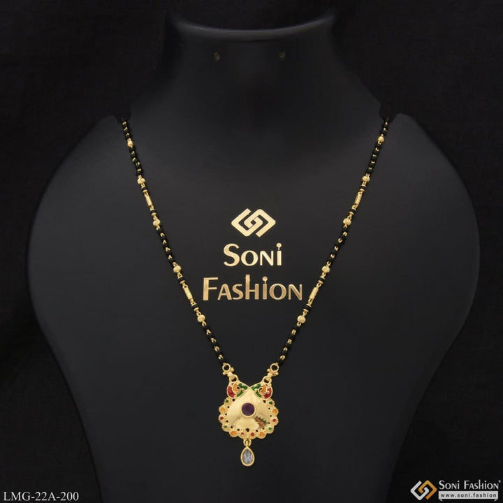 1 Gram Gold Plated Decorative Design Funky Mangalsutra For