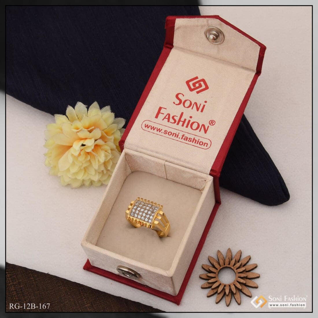 Personalised Wedding Ring Box Engraved Flower Design Solid Wood | Always  Personal