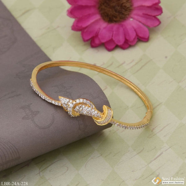 Flower Design CZ Stone Bracelet