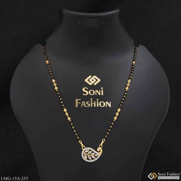 1 gram gold plated with diamond casual design mangalsutra