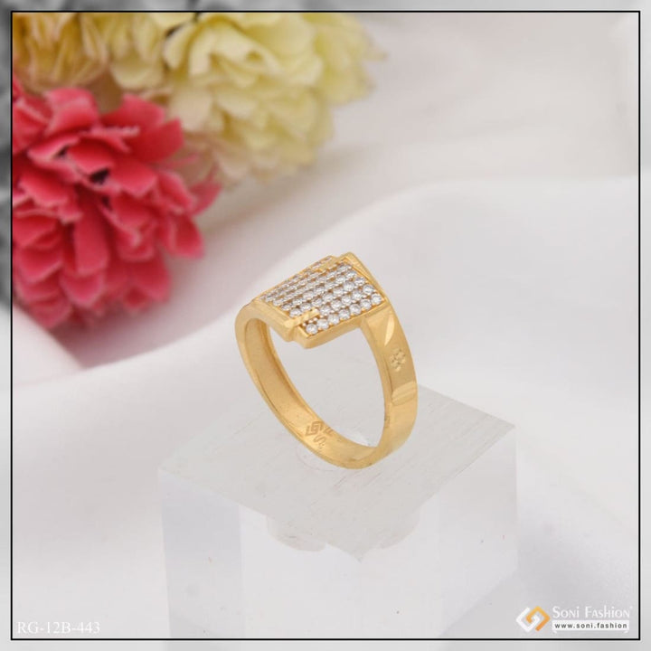 1 gram gold plated with diamond cute design best quality