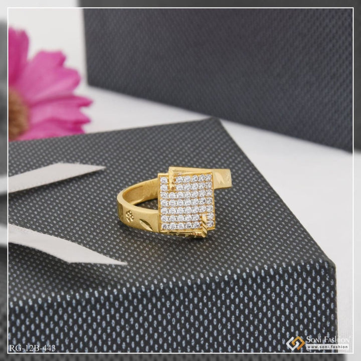 1 gram gold plated with diamond cute design best quality