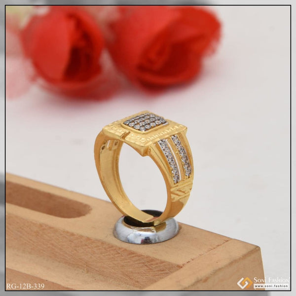 1 gram gold plated with diamond etched design high-quality