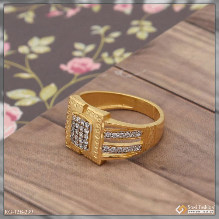 1 gram gold plated with diamond etched design high-quality