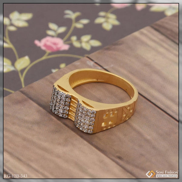 1 gram gold plated with diamond fancy design high-quality