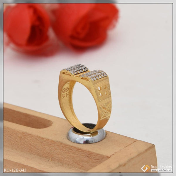 1 gram gold plated with diamond fancy design high-quality