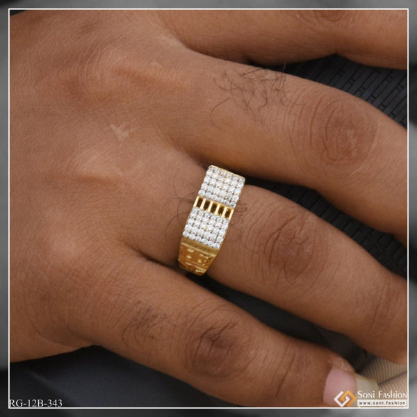 1 gram gold plated with diamond fancy design high-quality