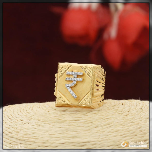 1 gram gold plated with diamond fancy design high-quality