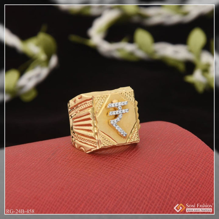 1 gram gold plated with diamond fancy design high-quality