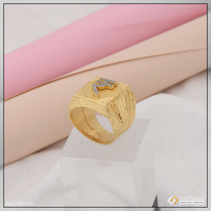 1 gram gold plated with diamond fancy design high-quality