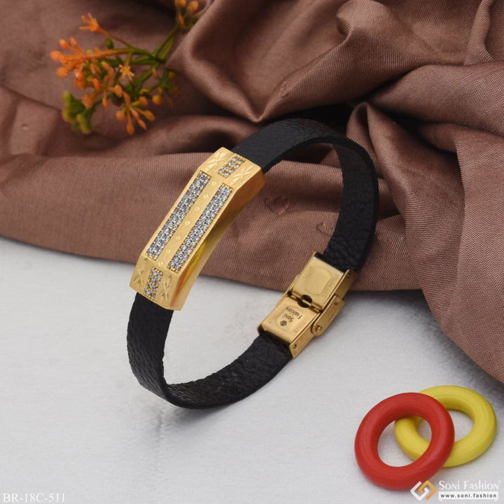 1 gram gold plated with diamond fashionable design bracelet