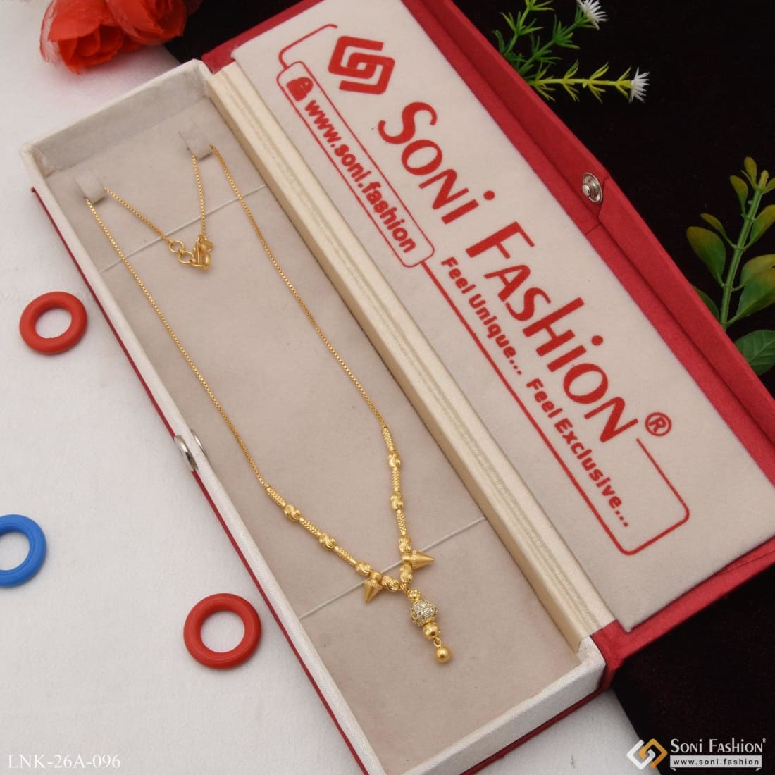 Brass Golden 1 Gram Gold Jewellery Chokar Necklace Set, 6x3 Inch at Rs  3500/set in Varanasi