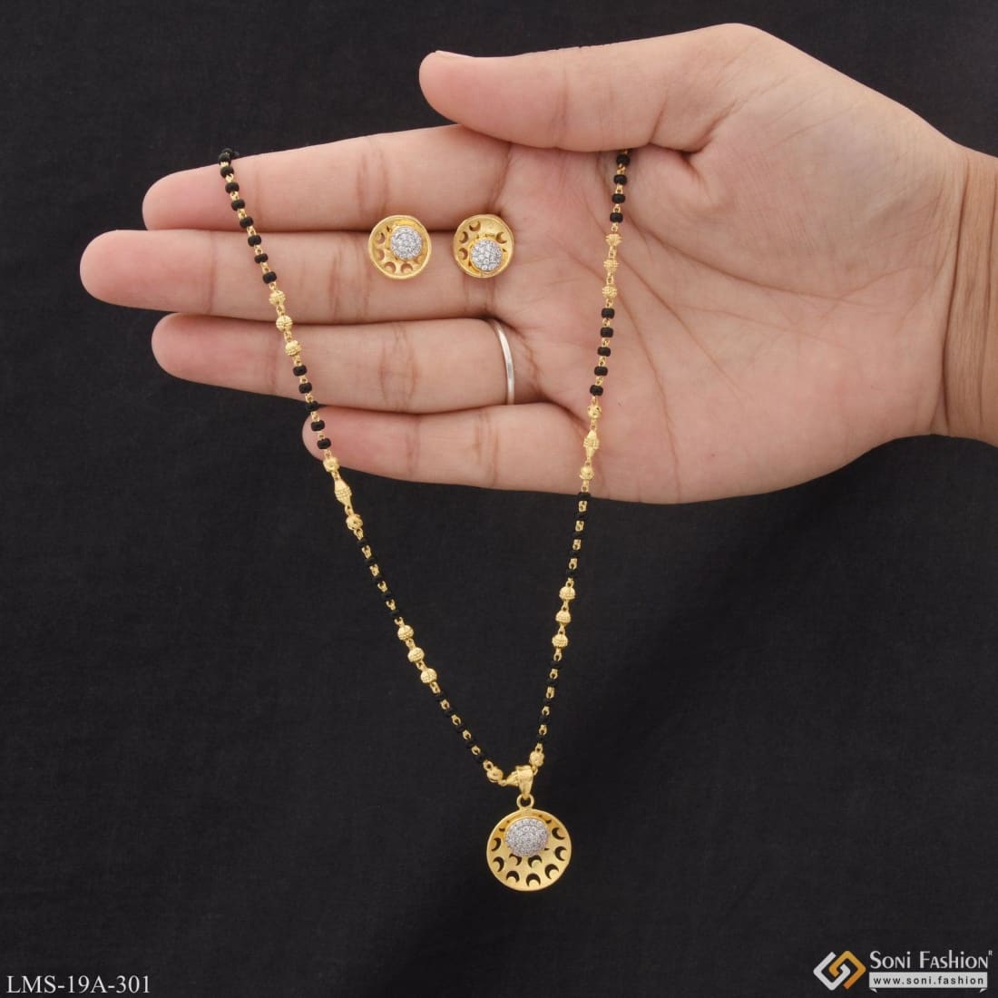 1 gram deals gold short mangalsutra