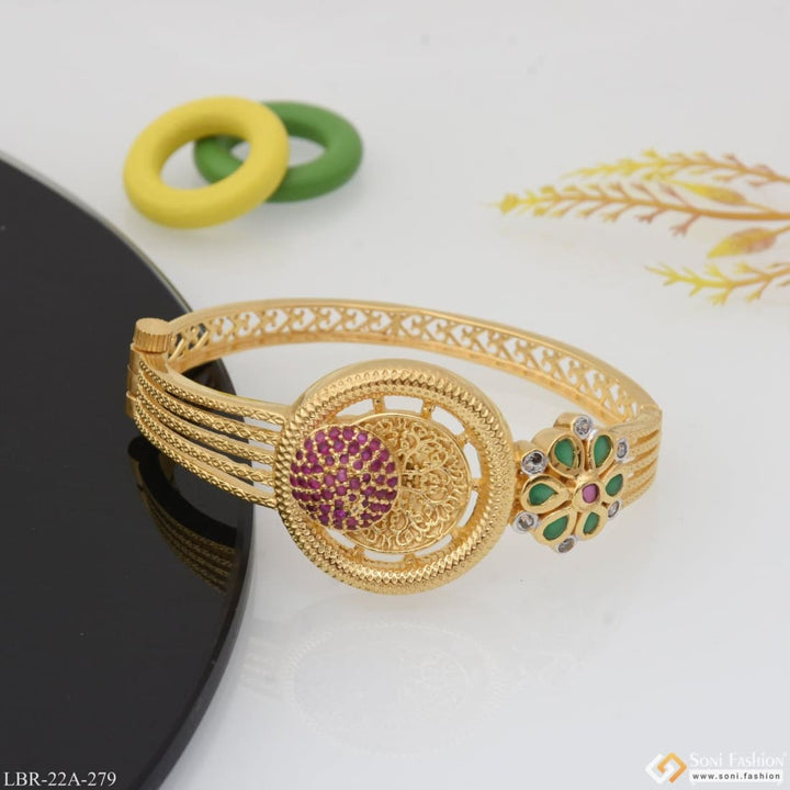 1 gram gold plated with diamond glamorous design bracelet