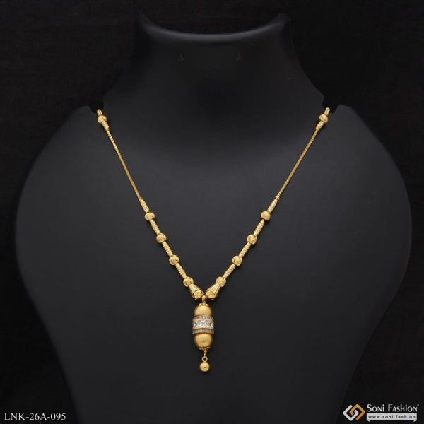 1 Gram Gold Plated With Diamond Hand-crafted Design