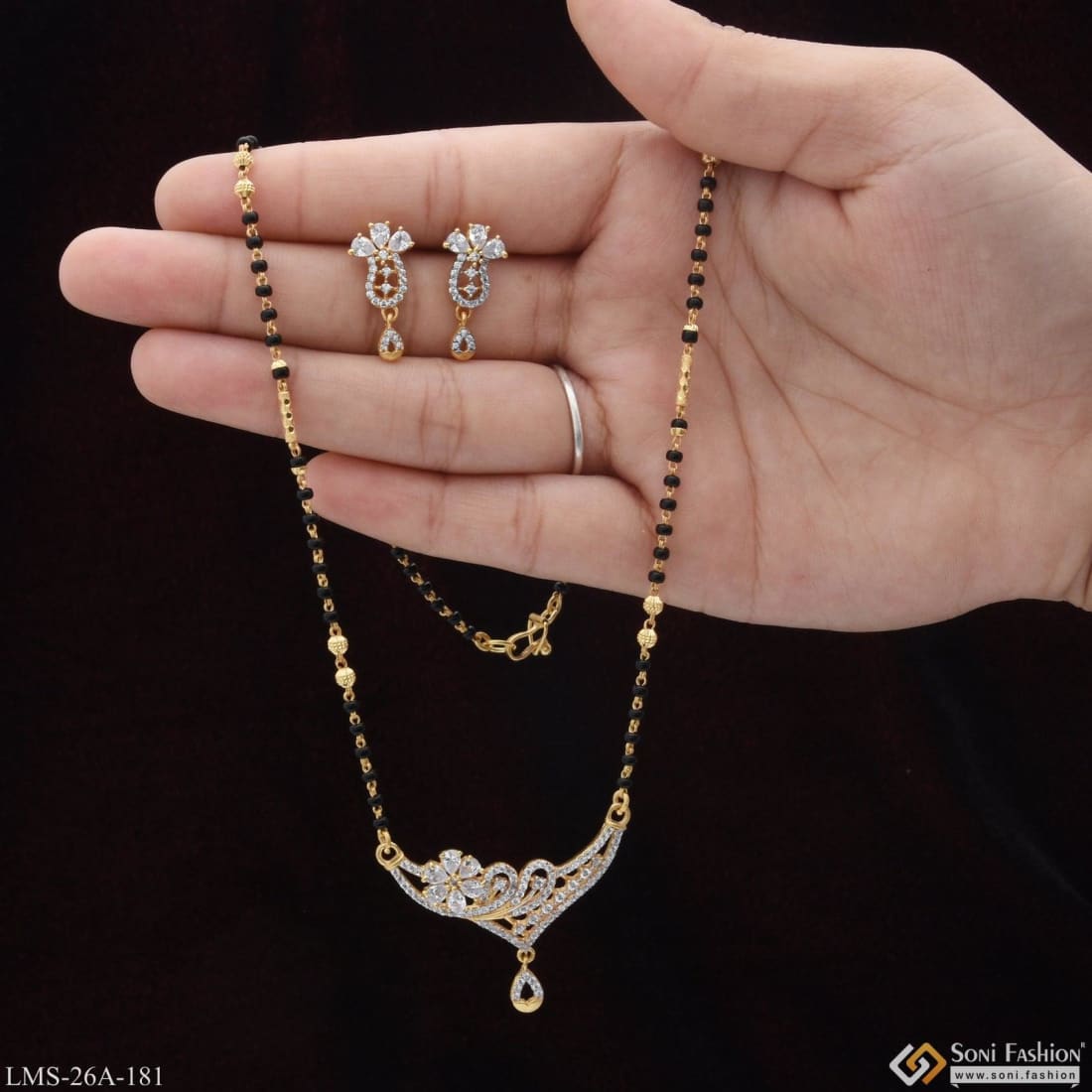 Latest mangalsutra sales designs diamond