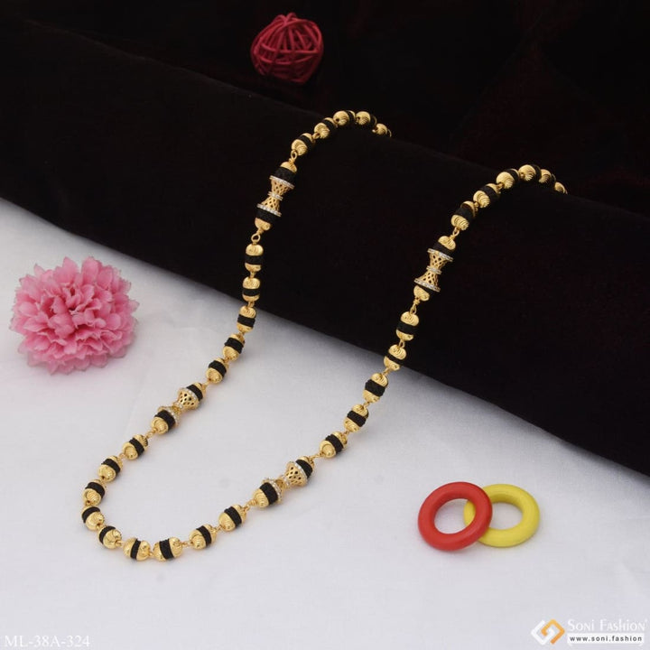 1 Gram Gold Plated With Diamond Latest Design Rudraksha