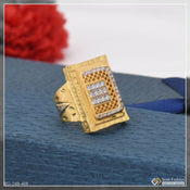1 Gram Gold Plated With Diamond Lovely Design High-quality Ring