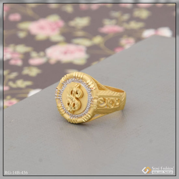 1 Gram Gold Plated Dollar Cool Design Superior Quality Ring