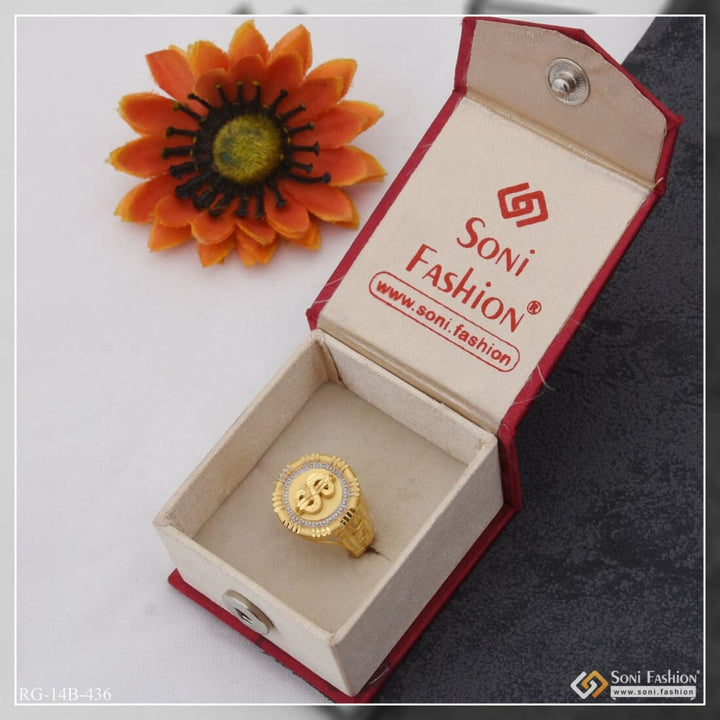 1 Gram Gold Plated Dollar Cool Design Superior Quality Ring