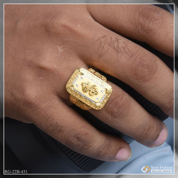 1 Gram Gold Plated Dollar Dainty Design Best Quality Ring