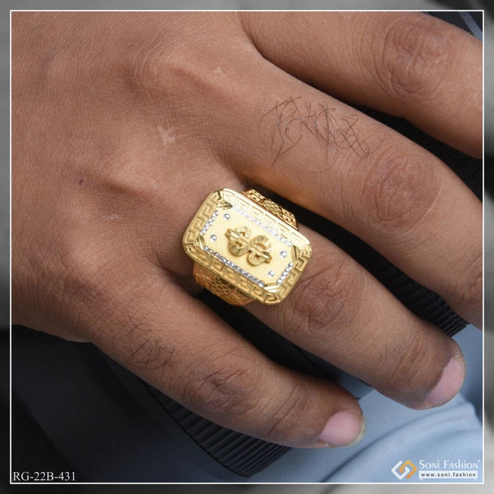 1 Gram Gold Plated Dollar Dainty Design Best Quality Ring