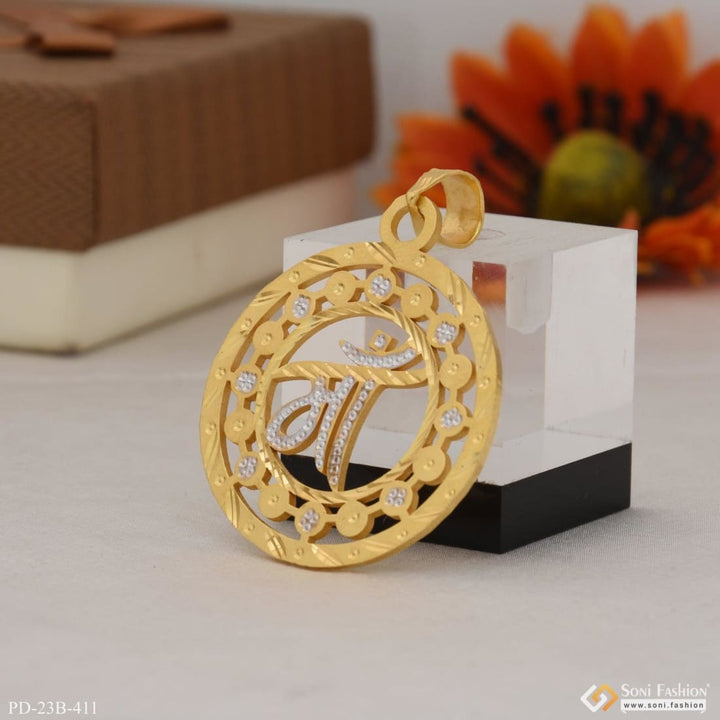 1 gram gold plated maa exceptional design high-quality