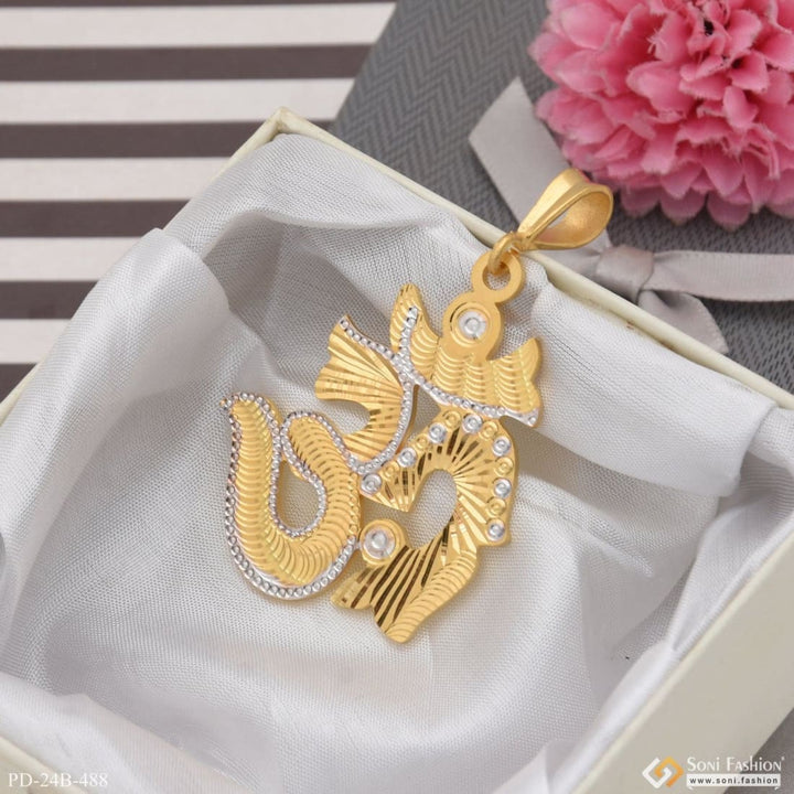 1 gram gold plated om exceptional design high-quality