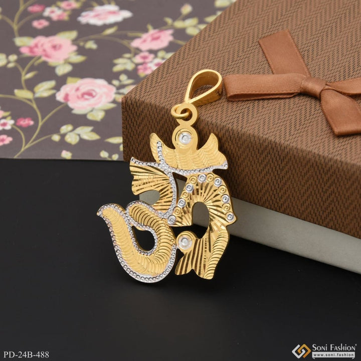 1 gram gold plated om exceptional design high-quality