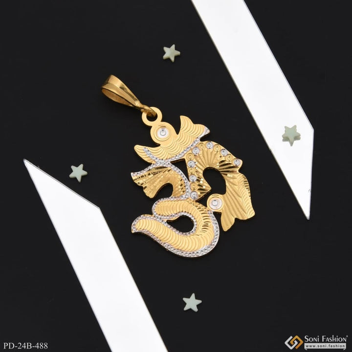 1 gram gold plated om exceptional design high-quality