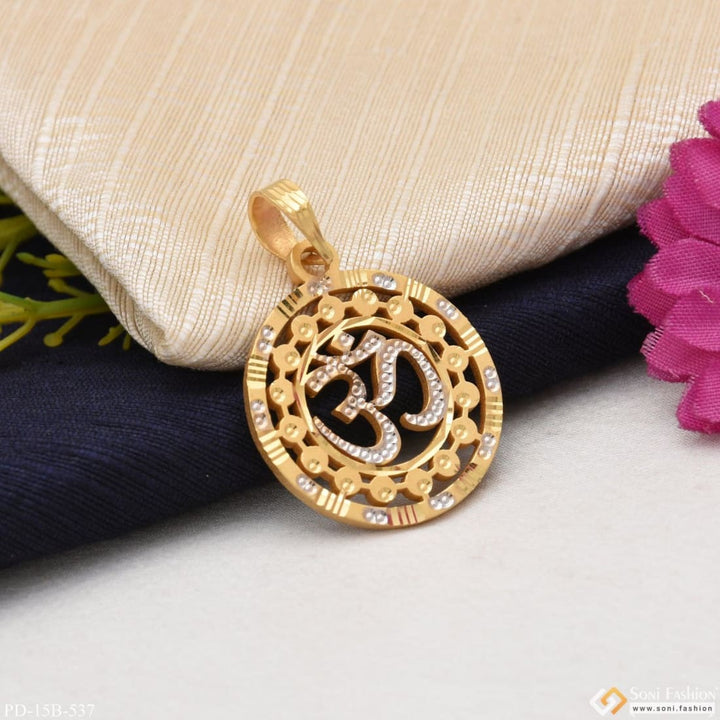 1 gram gold plated om exceptional design high-quality