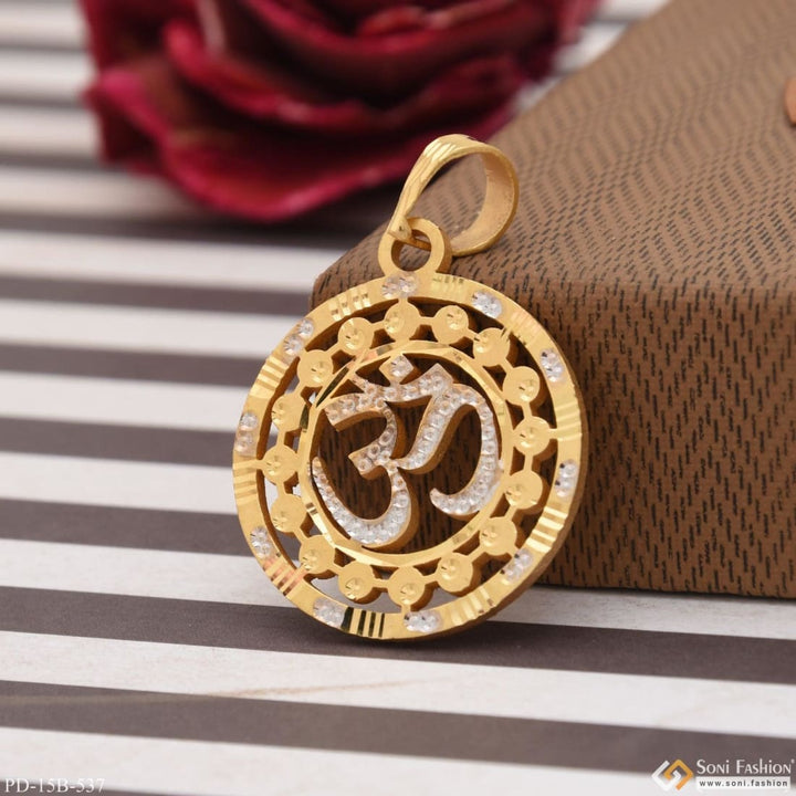 1 gram gold plated om exceptional design high-quality