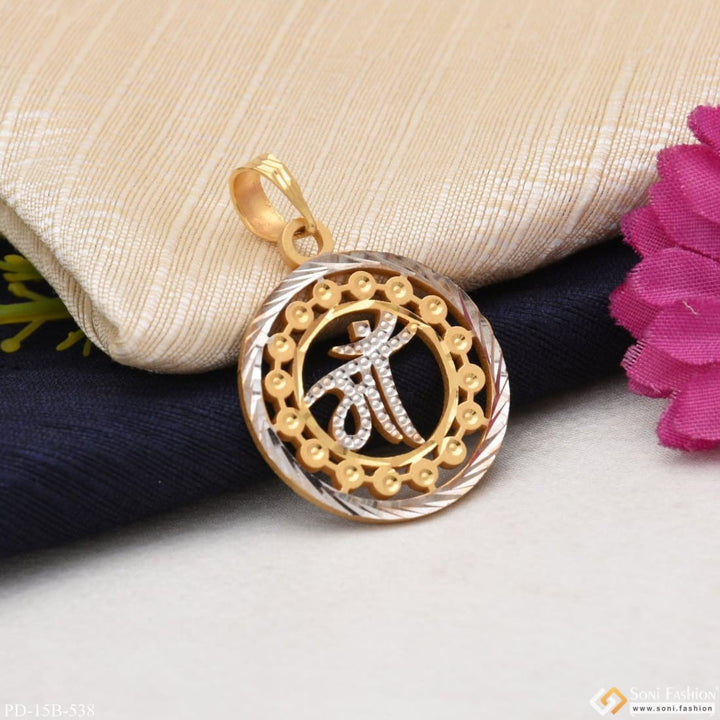 1 gram gold plated maa exceptional design high-quality